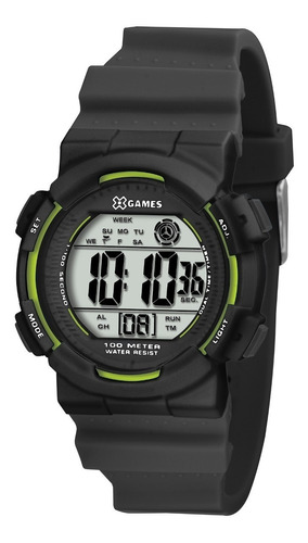 Relógio X-games Digital Masculino Xkppd019 Sport Preto