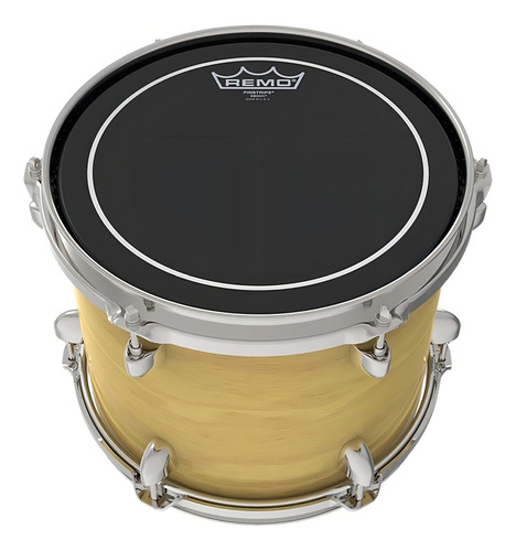 Parche Remo Usa Pinstripe Negro Ebony De 14 Para Tom