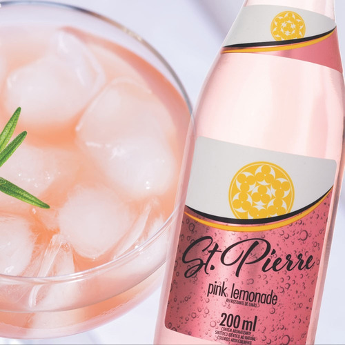 Imagem 2 de 2 de 12x Tônica Pink Lemonade St Pierre Long Neck 200ml