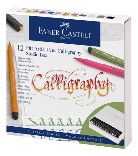 Faber-castell Pitt Artist Pen Caligrafia Estudio Caja