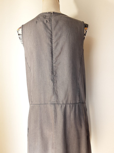Imagen 9 de 9 de Vestido Esprit Color Gris Sin Mangas Y Bolsillos, Talla S