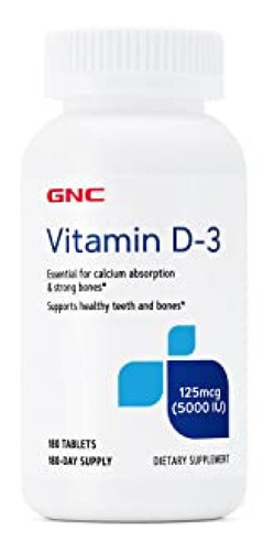 Suplemento Vitamina D Gnc Vitamina D-3 5000iu