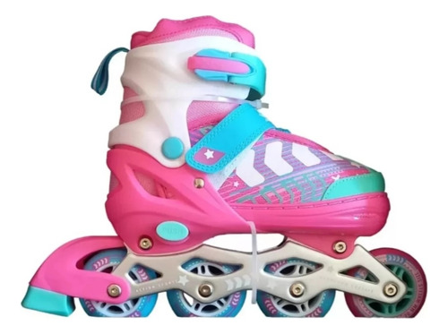 Patines En Linea Ajustables Talla 19 A 22 Cm.