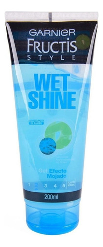 Gel Garnier Fructis Style Wet Shine Efecto Mojado 200 Ml