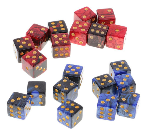 20x Diy Dados De Seis Caras D6 Dados Para Jugar