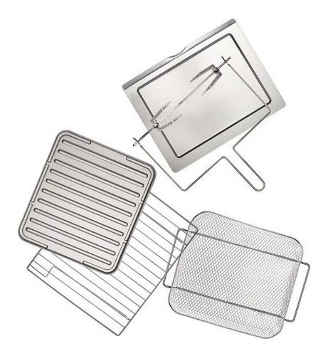 Imagen 4 de 4 de Horno de mesa eléctrico Hamilton Beach Sure-Crisp 31193 plateado 120V