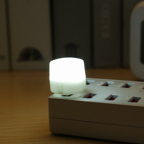 Lámpara De Noche Led Con Luz Nocturna Con Conector Mini Usb,