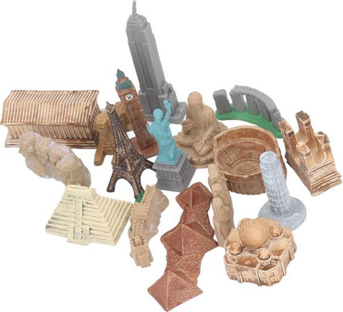 17 Peças Em Miniatura Edifícios Antigos Brinquedos Em Todo