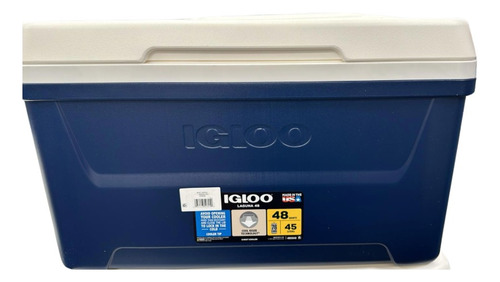 Igloo Hielera Azul De 48 Qt De 76 Latas Azul