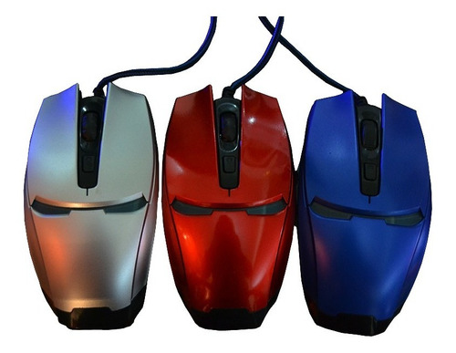 Raton Mouse Optico Para Juegos Variados Colores Ironman