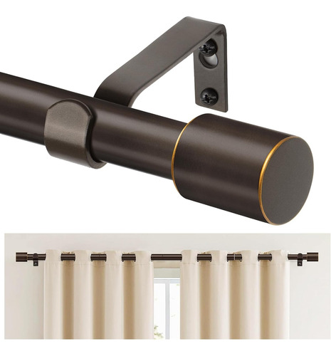 Barras De Cortina Para Ventanas De 122 A 213 Cm, Ajustable D