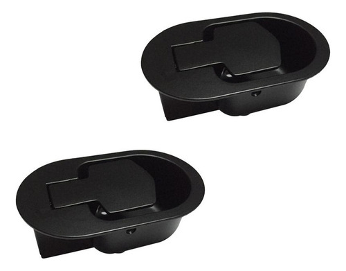 2x Sofá Reclinable / Silla De Liberación Ovalada Negro