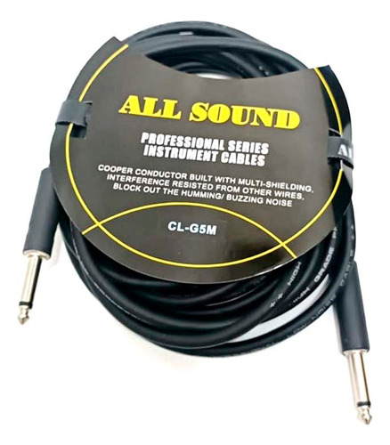 Cable Plug/plug 6.3mm Mono Ideal Intrumentos, All Sound