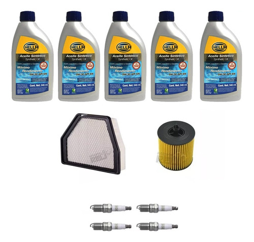 Kit Afinacion Chevrolet Captiva Sport Aceite 5w30 Sintetico