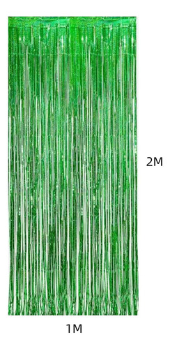 Cortina De Papel De Aluminio Verde 100x200 Cm