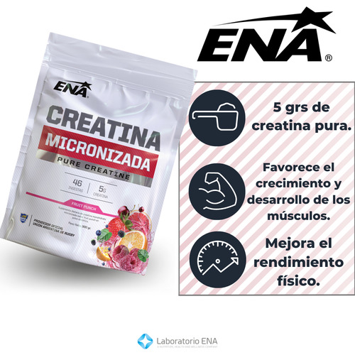 ENA Sport Creatina Micronizada 300 g Polvo - Doypack Fruit punch