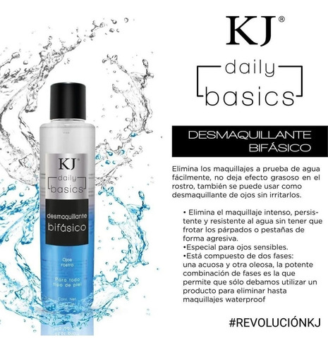 Desmaquillante Bifásico De Ojos Y Rostro Kj 135ml