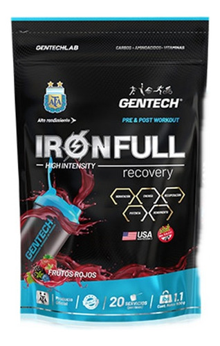 Iron Full X 500 G. Post Workout Recovery Gentech 