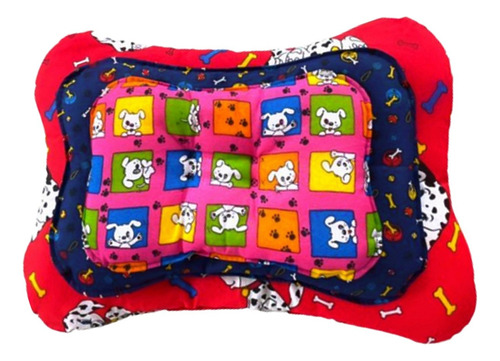 Colchonete Cama Almofada Para Cachorro Gato Pet Diversos Cor M Desenho Formato Osso