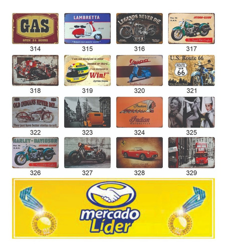 Imagen 9 de 10 de Placa Decorativa Metálica Matricula Carro 30x15 Cm. Marvel