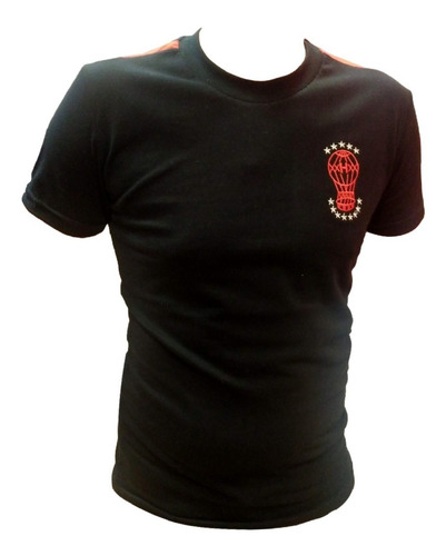 Imagen 4 de 5 de Remera C. A. Huracán De Algodón Negra Globomanía