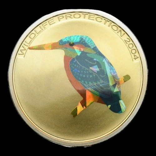 Congo Rep Democrática: 10 Francos De 2004  Quetzal  - Plata