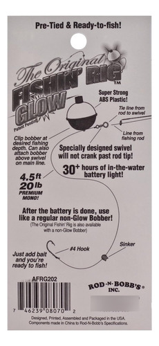 The Original Fishing' Rig - Glow 1-1/2