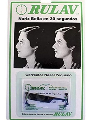 Corrector Nasal Rulav Respingador De Nariz Invisible Unisex