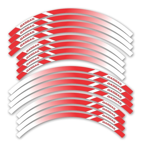 Kit Adesivo Friso Refletivo Roda Moto Trilha Gasgas Ca-15584