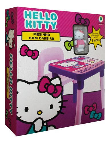 Mesa Infantil Didática Hello Kitty + Casinha E Big Cozinha