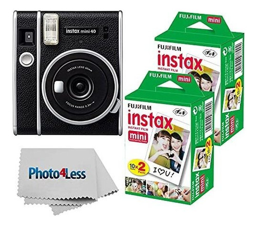 Fujifilm Instax Mini 40 Instant Camera + Fujifilm Instax Min