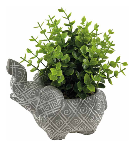 Planta Con Macetero Decorativo 18 Cm