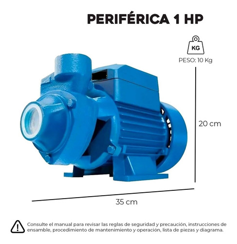 Electrica Periferica 1hp Bomba Presurizadora Automatica