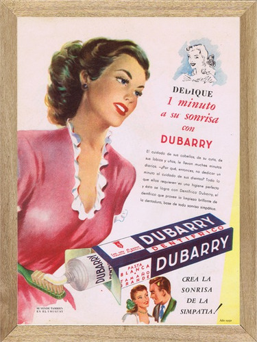 Dentifrico Dubarry, Cuadro, Publicidad, Poster      P603