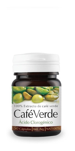 Cápsulas De Café Verde Control De Peso X 50 Cap - Natier