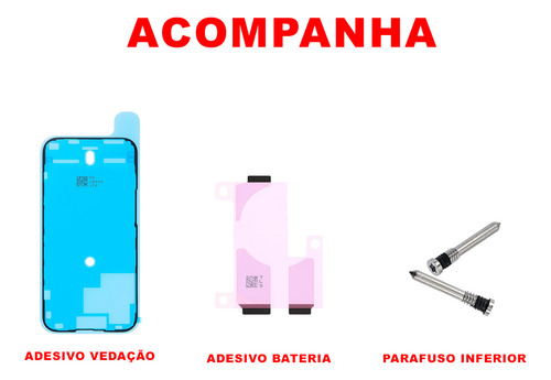 Carcaça Chassi Compatível iPhone 15 Plus Completa + Botões