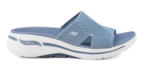 Sandalia Casual Skechers Go Walk Arch Fit Worthy Blue