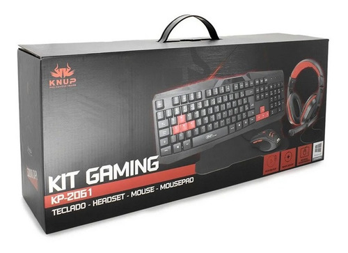 Kit Game Teclado Herdset Mouse Mousepad Kp 2061