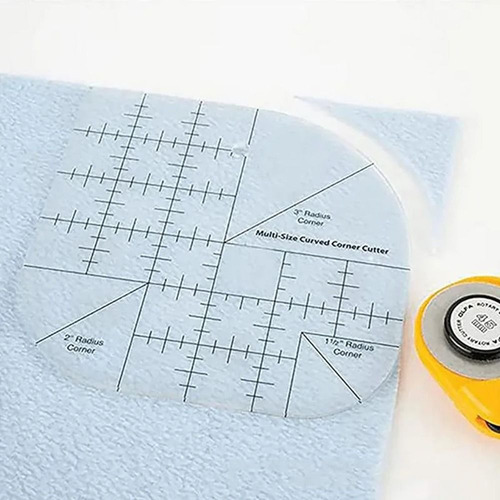 Regla De Corte De Esquinas Curvas, Regla Acrílica Para Coser