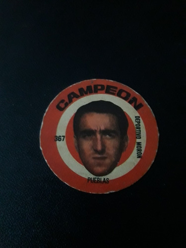 Campeon 1966. Figurita N° 367 Pueblas Deportivo Moron. Mira!