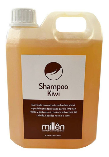 Shampoo Profesional De Kiwi 2,5 Litros Limpieza Profunda