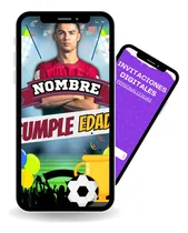 Comprar Invitación De Cumpleaños Cristiano Ronaldo Video Full Hd