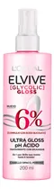 Comprar L'Oréal Paris Tratamiento capilar Elvive Ultra Gloss Glycolic con Ácido Glicólico, 200ml - Dale 3x más brillo a tu cabello, resiste hasta 6 lavadas