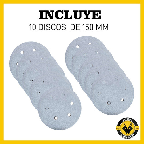 Imagen 2 de 10 de Makita P-37817 Disco De Lija Velcro 6 P/madera G 320 10 Pzas