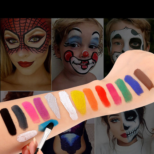 Kit De Pintura Facial Com Cores Party Face & Body Paint Cosp