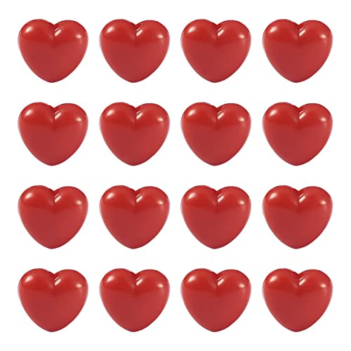 100 Piezas De   De Corazón Rojo Sólido Pequeñas Lind...