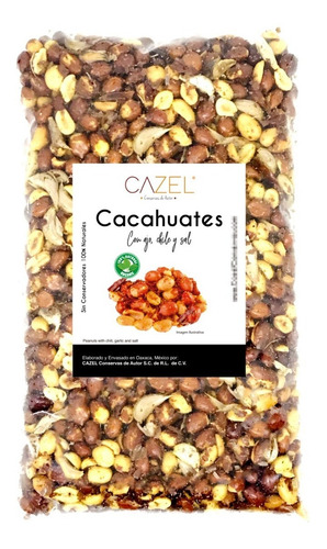 Imagen 1 de 5 de Cacahuate Con Ajo Y Chile De Árbol Botana Oaxaqueña 5kg