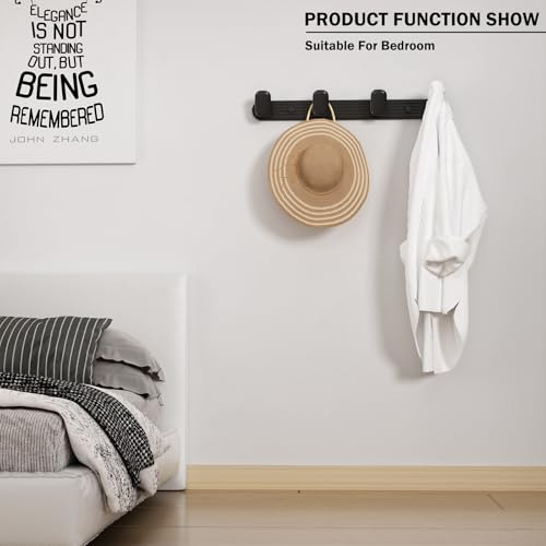 Perchero De Pared Con 4 Ganchos Para Colgar Abrigos, Sombrer