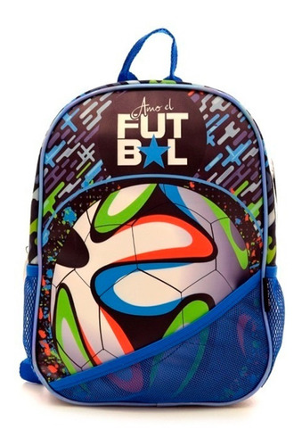 Mochila Escolar Espalda Fútbol Niños Nene Varon 12 P Jardín 