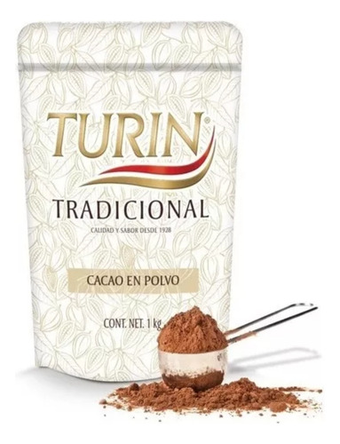 Chocolate Tradicional Cocoa Natural Turin 1 Kg